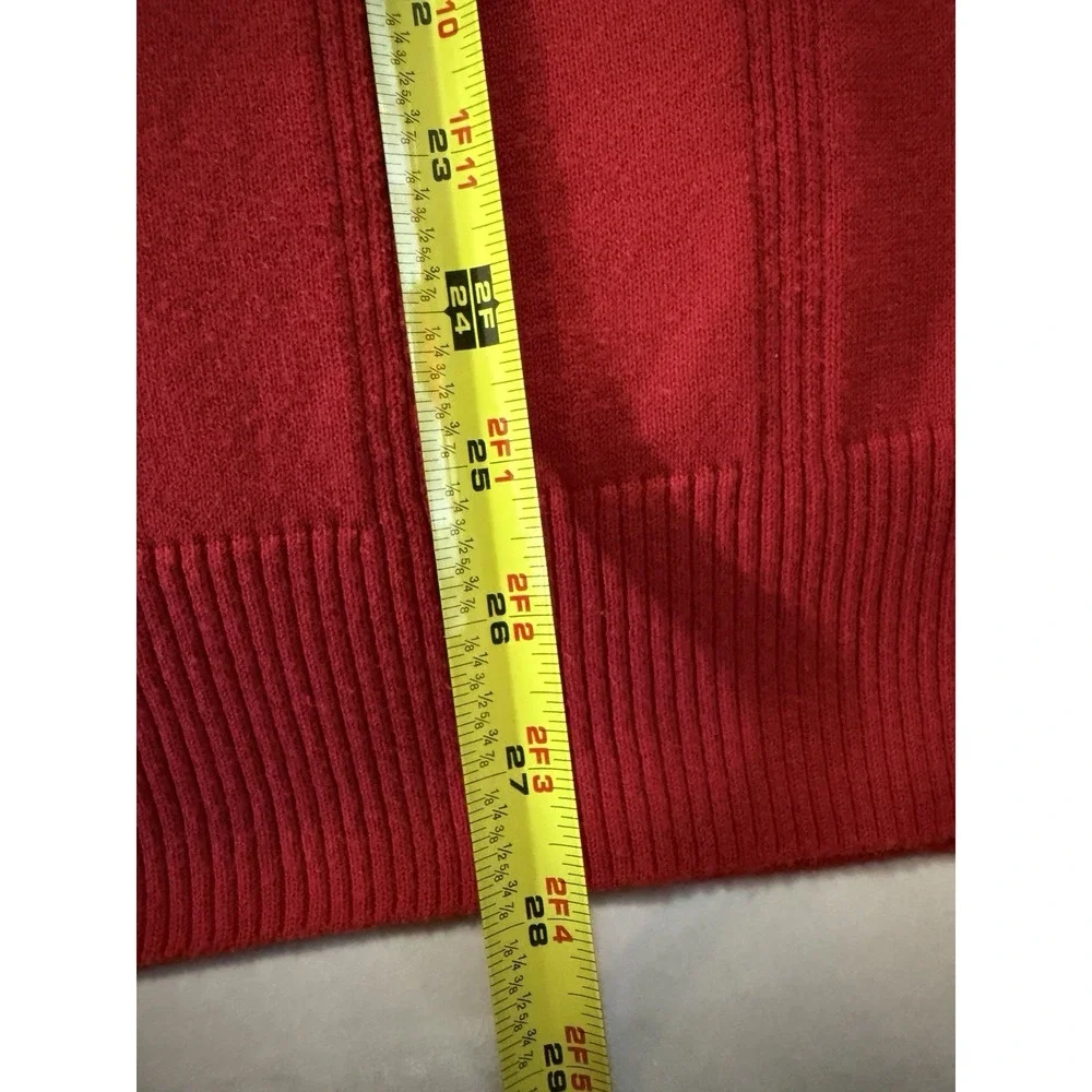 Adidas University of Wisconsin Badgers Men's 2XL Red Knit Sweater Vest Vtg